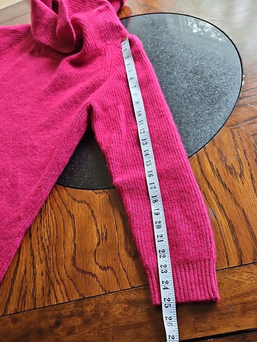 Tahari Pink Merino Wool Blend Cowl Neck Sweater XL - Picture 11 of 13